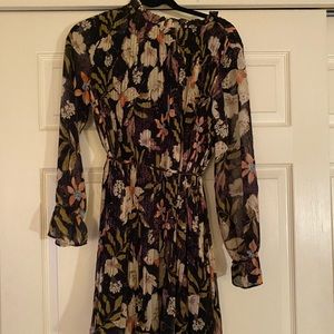 Vici Collection tie waist ruffle dress